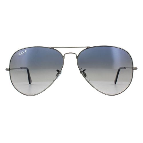Aviator Gunmetal Polarized Blue Gradient Aviator 3025 Sunglasses - One Size - NastyGal UK (+IE) - Modalova