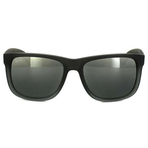 Rectangle Rubber Transparent Silver Mirror Gradient Sunglasses - One Size - Ray-Ban - Modalova