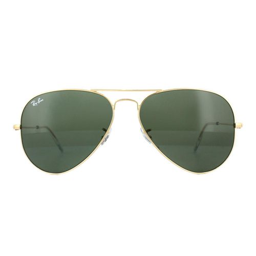 Aviator Gold Green Sunglasses - - One Size - Ray-Ban - Modalova