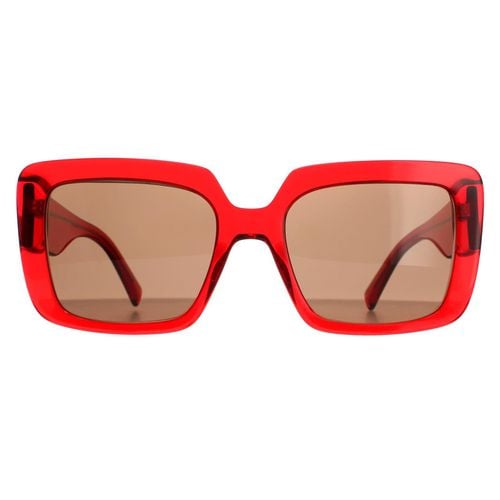 Womens Square Transparent Dark Brown VE4384B Sunglasses - One Size - NastyGal UK (+IE) - Modalova