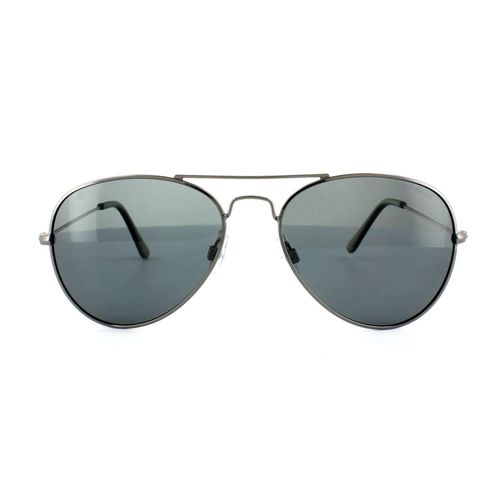 Aviator Ruthenium Polarized Sunglasses - One Size - Polaroid - Modalova