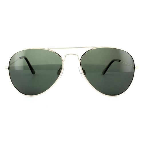 Aviator Gold Green Polarized Sunglasses - - One Size - Polaroid - Modalova