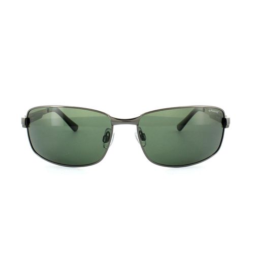 Rectangle Dark Gunmetal Green Polarized P4416 Sunglasses - - One Size - NastyGal UK (+IE) - Modalova