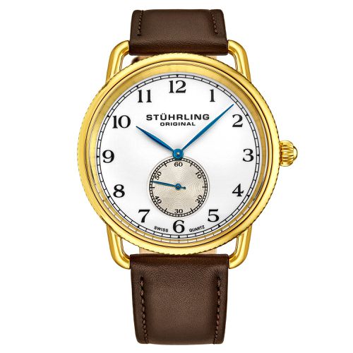 Decor Quartz 41mm Classic watch with leather Band - - One Size - STÜHRLING Original - Modalova