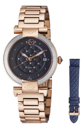 Womens Berletta IP Rose Gold 1509 Swiss Quartz Watch - - One Size - GV2 - Modalova