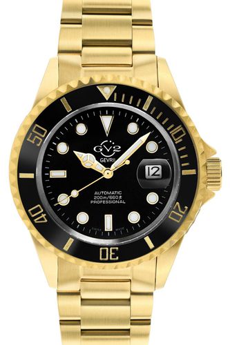 Liguria Black Dial Gold Bracelet Swiss Automatic Watch - - One Size - GV2 - Modalova