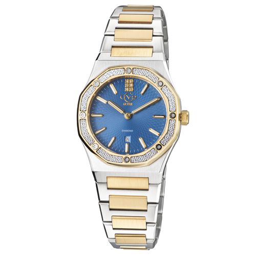 Womens Palmanova Blue Dial two tone yellow gold Swiss Quartz Watch - - One Size - NastyGal UK (+IE) - Modalova