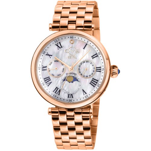 Womens Florence Mother of Pearl Dial Diamond 12514 Swiss Quartz Watch - - One Size - GV2 - Modalova