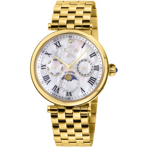 Womens Florence Mother of Pearl Dial Diamond 12513 Swiss Quartz Watch - - One Size - GV2 - Modalova