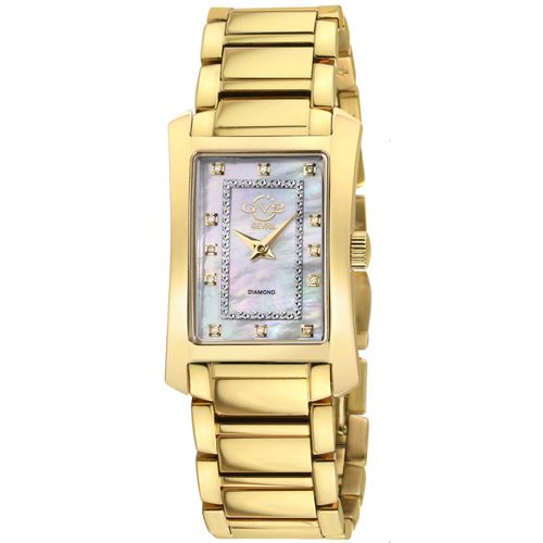 Womens Luino Diamond 14602B IPYG Swiss Quartz Watch - - One Size - GV2 - Modalova