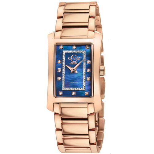 Womens Luino Diamond 14605B IPRG Swiss Quartz Watch - - One Size - GV2 - Modalova