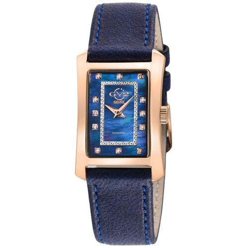 Womens Luino Diamond 14605 Leather Swiss Quartz Watch - One Size - GV2 - Modalova