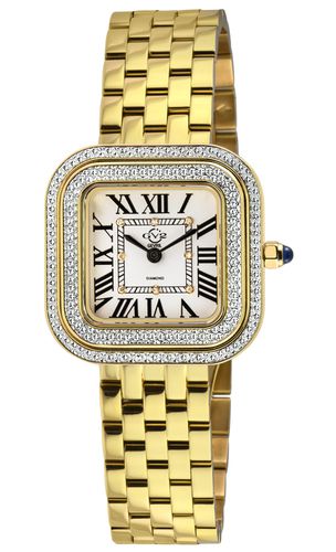 Womens Bellagio Swiss Made Diamond Watch, Silver-White Dial, IPYG Bracelet - - One Size - GV2 - Modalova