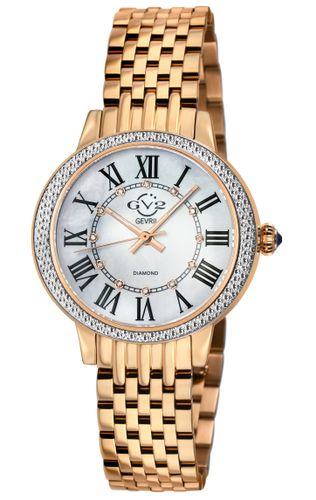 Womens Astor III MOP Dial Swiss Quartz Stainless Steel Diamond Watch - - One Size - GV2 - Modalova