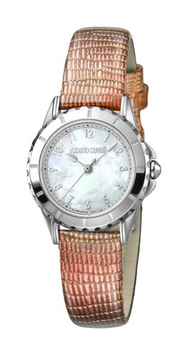 Womens dressing gownrto Cavalli White Mother of Pearl Dial Leather Watch - One Size - Roberto Cavalli - Modalova