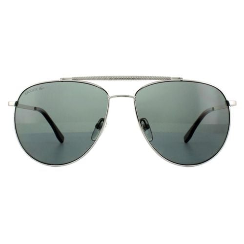 Aviator Gunmetal Dark Polarized L177SP Sunglasses - One Size - Lacoste - Modalova