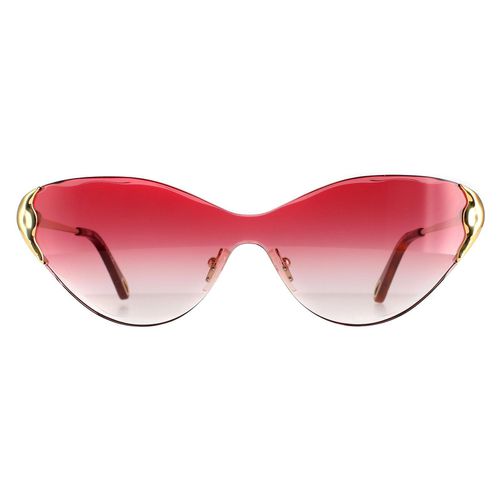 Womens Cat Eye Gold Red Gradient Curtis CE163S Sunglasses - - One Size - Chloe - Modalova