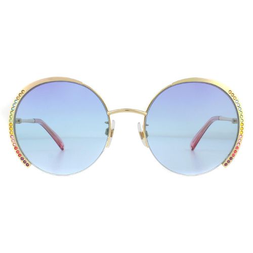 Womens Round Gold Blue Gradient Sunglasses - - One Size - NastyGal UK (+IE) - Modalova