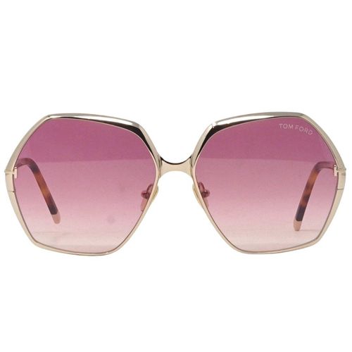 Womens Fonda-02 FT0912 28T Gold Sunglasses - - One Size - NastyGal UK (+IE) - Modalova