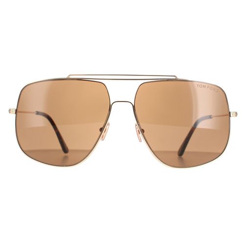 Aviator Shiny Rose Gold Roviex FT0927 Liam Sunglasses - - One Size - Tom Ford - Modalova