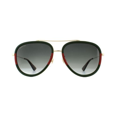 Aviator Gold Green Red Green Gradient Sunglasses - - One Size - NastyGal UK (+IE) - Modalova