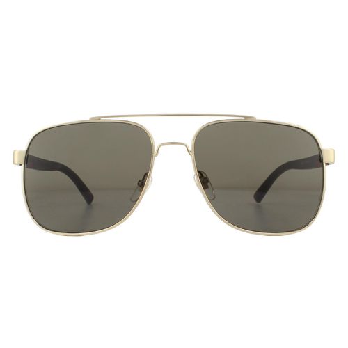 Aviator Gold Brown Sunglasses - - One Size - Gucci - Modalova