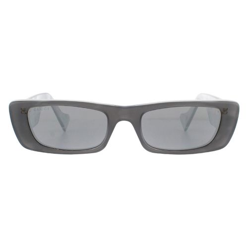 Womens Rectangle Silver Sunglasses - One Size - NastyGal UK (+IE) - Modalova