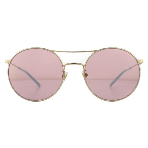 Womens Round Gold and Blue Pink Sunglasses - - One Size - NastyGal UK (+IE) - Modalova