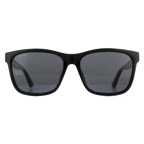 Rectangle Black Sunglasses - One Size - Gucci - Modalova