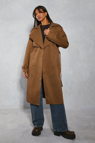Womens Oversized Belted Trench Coat - - 12 - MISSPAP - Modalova