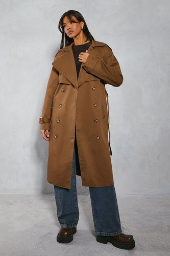 Womens Oversized Belted Trench Coat - - 14 - MISSPAP - Modalova