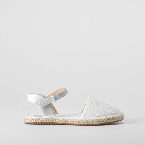 Alpargata de yute con bordados blanca OH GIRL - Talla: 26 - Oh girl! - Modalova