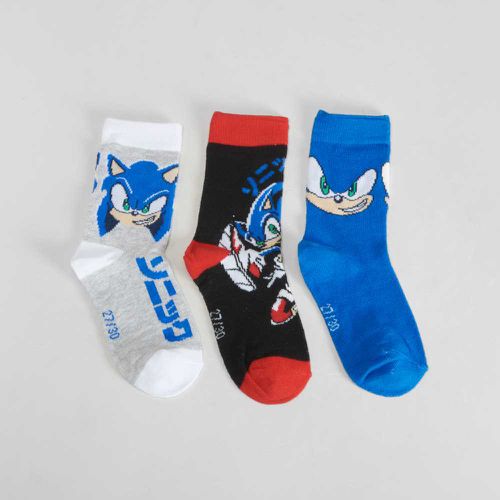 Pack 3x calcetines de niño - Color: - Sonic - Modalova