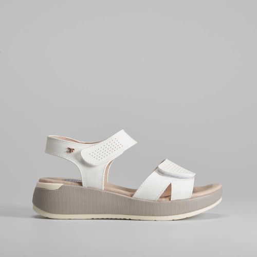 Sandalia doble velcro cuña - Talla: 40 - Comfeet - Modalova