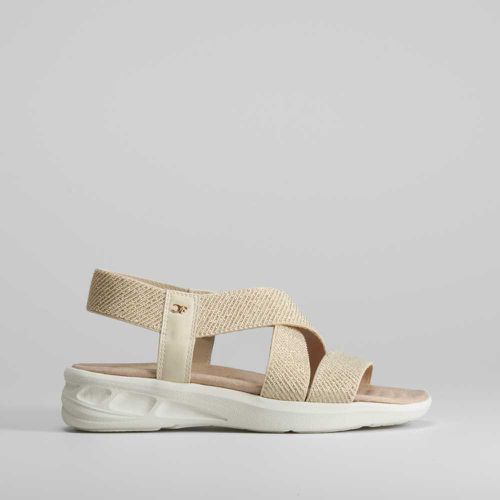 Sandalia elástica beige - Talla: 36 - Comfeet - Modalova