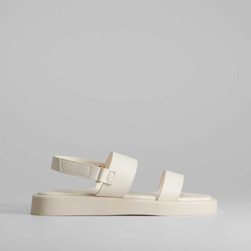 Sandalia plana monocolor blanco - Talla: 36 - NYC - Modalova
