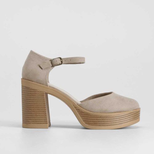 Zapato de tacón con plataforma madera - Talla: 37 - NYC - Modalova