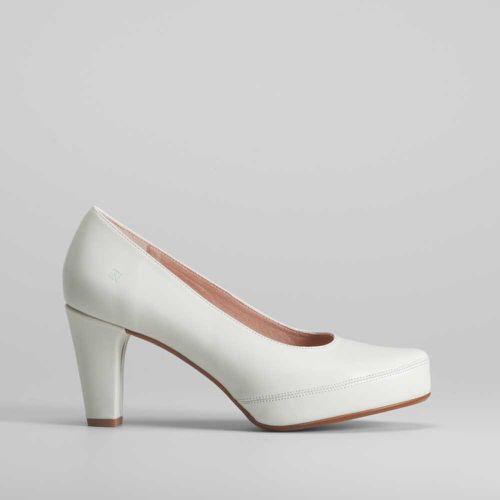 Zapato Salón clásico blanco piel - Talla: 37 - Fluchos - Modalova