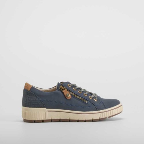 Zapato Blucher cremallera en azul marino - Talla: 37 - Senda Road - Modalova