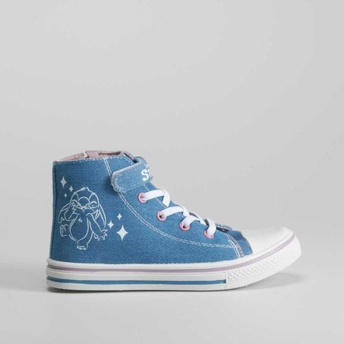 Zapatilla alta lona denim - Talla: 27 - Stitch - Modalova