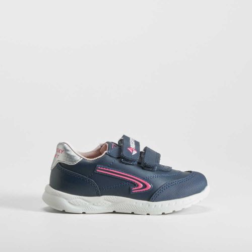 Deportiva piel tres velcros marino - Talla: 28 - Pablosky - Modalova