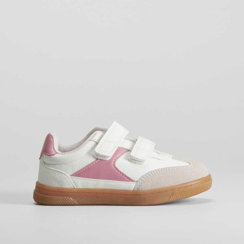 Zapatilla retro con velcros y rosa SEVEN FI - Talla: 26 - Oh girl! - Modalova