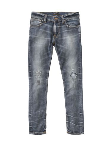 Tight Terry Worn Repaired Mid Waist Tight Fit Men's Organic Jeans W27/L34 Sustainable Denim - Nudie Jeans - Modalova