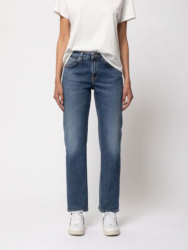 Straight Sally Dark Stone Mid Waist Regular Straight Fit Women's Organic Jeans W24/L32 Sustainable Denim - Nudie Jeans - Modalova