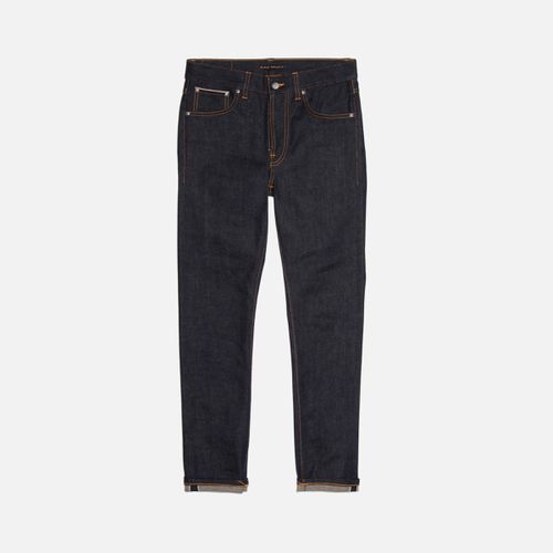 Lean Dean Dry True Selvage Mid Waist Slim Tapered Fit Organic Selvedge Jeans W24/L28 Sustainable Denim - Nudie Jeans - Modalova