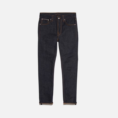 Lean Dean Dry True Selvage Mid Waist Slim Tapered Fit Organic Selvedge Jeans W28/L28 Sustainable Denim - Nudie Jeans - Modalova