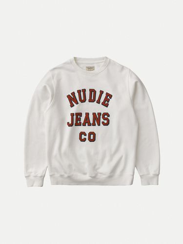 Lasse CO Chalk Men's Organic Sweatshirts X Small Sustainable Clothing - Nudie Jeans - Modalova