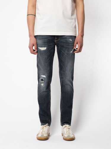 Lean Dean Loving Rip Mid Waist Slim Tapered Fit Men's Organic Jeans W24/L28 Sustainable Denim - Nudie Jeans - Modalova