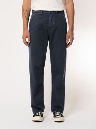 Tuff Tony Pants Navy High Waist Baggy Khakis W28/L32 Sustainable Denim - Nudie Jeans - Modalova