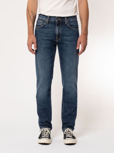 Gritty Jackson Slate Mid Waist Regular Straight Fit Men's Organic Jeans W24/L28 Sustainable Denim - Nudie Jeans - Modalova